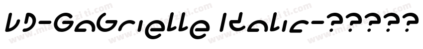 LD-Gabrielle Italic字体转换